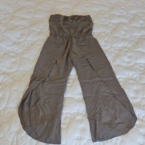 DREW olive green pull up summer strapless Women's Jumpsuit, Medium